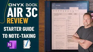 Starter Guide to using Onyx Boox Note Air 3C for Note-Taking App | OneNote | Penly