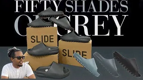 Adidas Yeezy slides color comparison