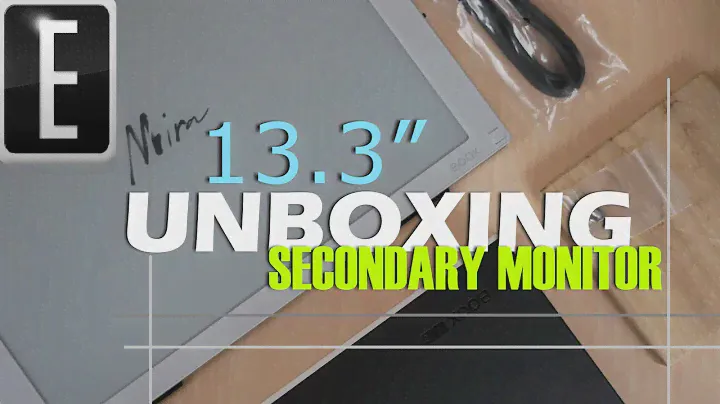 Onyx Boox Mira 13.3" E INK MONITOR + Glowlight | Unboxing